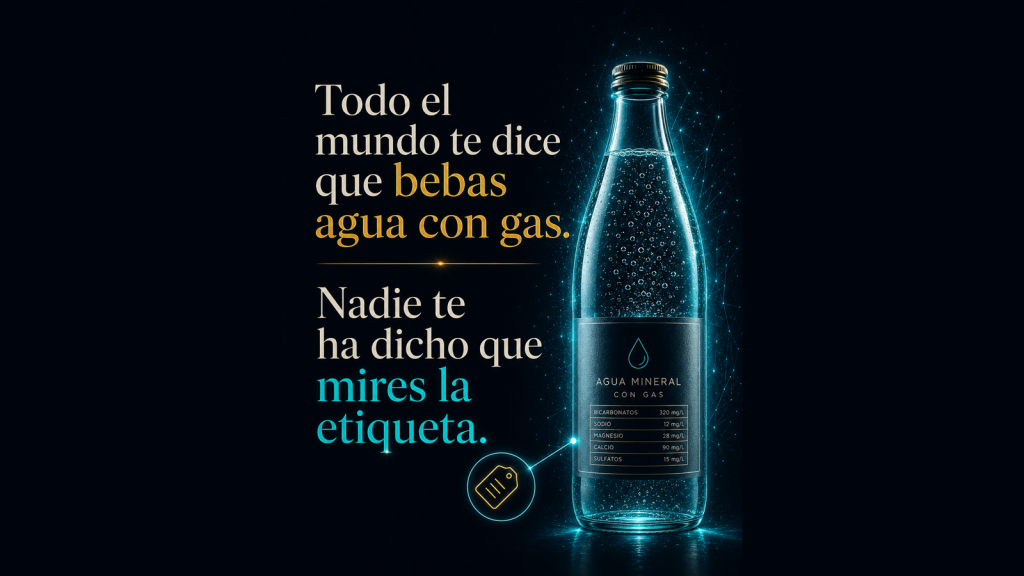 ¿Agua con gas para el SIBO? Depende, y la etiqueta lo dice